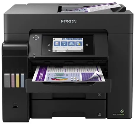 Epson EcoTank ET-5850 All in One Bläckstråleskrivare Multifunktionsenhet med Fax - Färg - Bläck