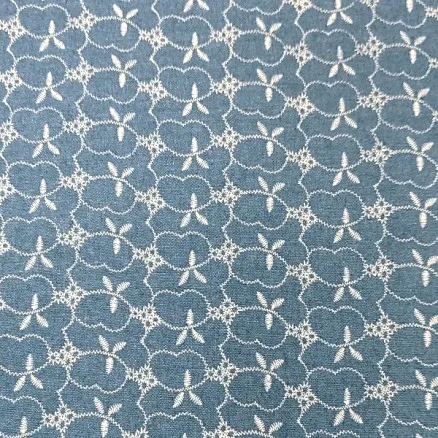 Denimtyg 145cm 51 Blomma - 50cm