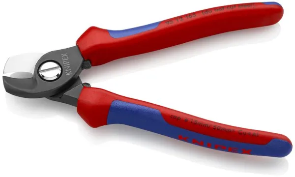 Knipex Kabelsax blånerad, med flerkomponentshandtag 165 mm