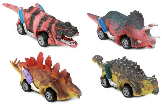 Toi-Toys World of Dinosaurs Dino Pullback Car 4 st.