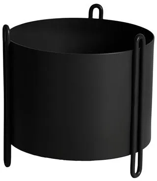 Woud Pidestall Kruka Liten Svart