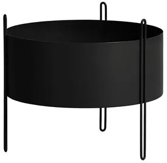 Woud Pidestall Växtkruka Medium Svart