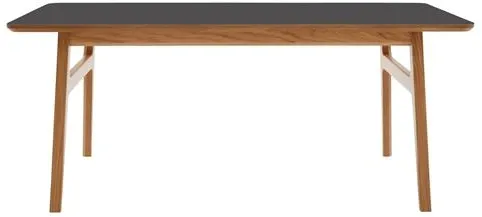 Magnus Olesen Freya Soffbord Massiv Lackad Ek/Linoleum Svart 4023 Forbo L 120 x B 60 x H 50