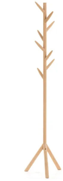 LAFORMA Natane klädhängare - vitbetsad björk (H:163)